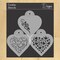 Contemporary Hearts Cookie Stencils | C351 by Designer Stencils |